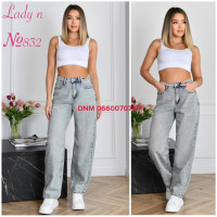 Lady N  Баггі джинси іржавого кольору 25-30 832
