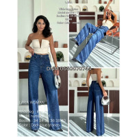 Laila woman Wide leg джинси широкі синього кольору 34-40 01