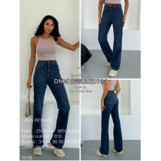 Laila woman Кльош джинси синього кольору Flare 34-40 013
