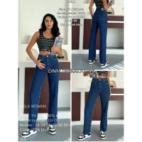 Laila woman Кльош джинси синього кольору Flare 34-40 09-1