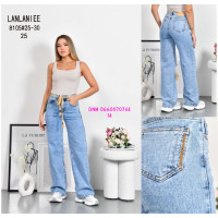 Lanlaniee Wide leg джинси блакитного кольору стрейч весна 25-30 8105