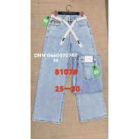 Lanlaniee Wide leg джинси блакитного кольору стрейч літо 25-30 8107
