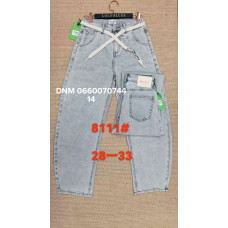 Lanlaniee Балони джинси сірого кольору Balloon fit 28-33 8111