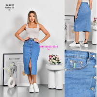 Lanlaniee Спідниця джинсова блакитного кольору стрейч весна 25-30 9058