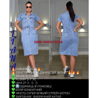 Liana  Плаття джинсове блакитного кольору 2XL-7XL 536