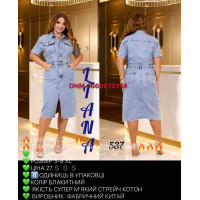 Liana  Плаття джинсове блакитного кольору 3XL/8XL 537