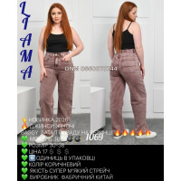 Liana  Баггі джинси коричневого кольору 30-36 1069