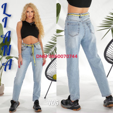 Liana  Мом джинси блакитного кольору Mom fit 25-30 405