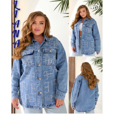 Liana  Сорочка джинсова синього кольору 3XL/8XL 461