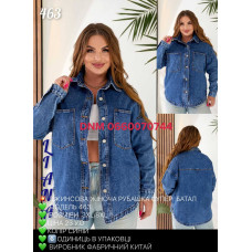 Liana  Сорочка джинсова синього кольору 3XL/8XL 463
