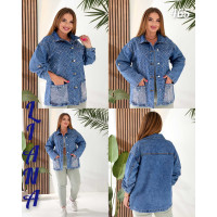 Liana  Сорочка джинсова синього кольору 2XL-7XL 465