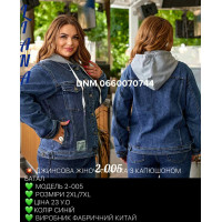 Liana  Куртка джинсова синього кольору 2XL-7XL 2-005