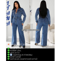 Liana  Комбинезон джинсовий синього кольору L-5XL 211