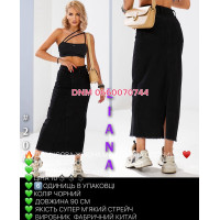 Liana  Спідниця джинсова чорного кольору  204