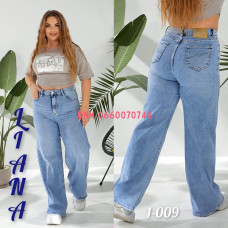 Liana  Палаццо джинси блакитного кольору стрейч весна 31-38 1-009