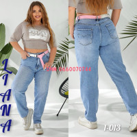 Liana  Мом джинси блакитного кольору Mom fit 30-36 1-013