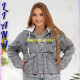 Liana  Куртка джинсова сірого кольору L-5XL 341