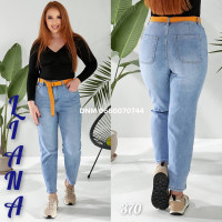 Liana  Мом джинси блакитного кольору Mom fit 28-33 370