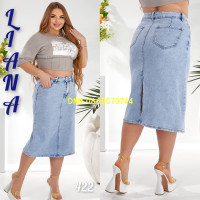Liana  Спідниця джинсова блакитного кольору 32-42 422