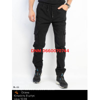 Lihong Джогери брюки чорного кольору з боковими кишенями Jogger 29-38 33