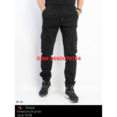 Lihong Джогери брюки чорного кольору з боковими кишенями Jogger 29-38 35
