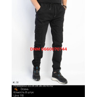 Lihong Джогери брюки чорного кольору з боковими кишенями Jogger 32-42 38