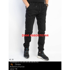 Lihong Джогери брюки чорного кольору з боковими кишенями Jogger 32-42 38