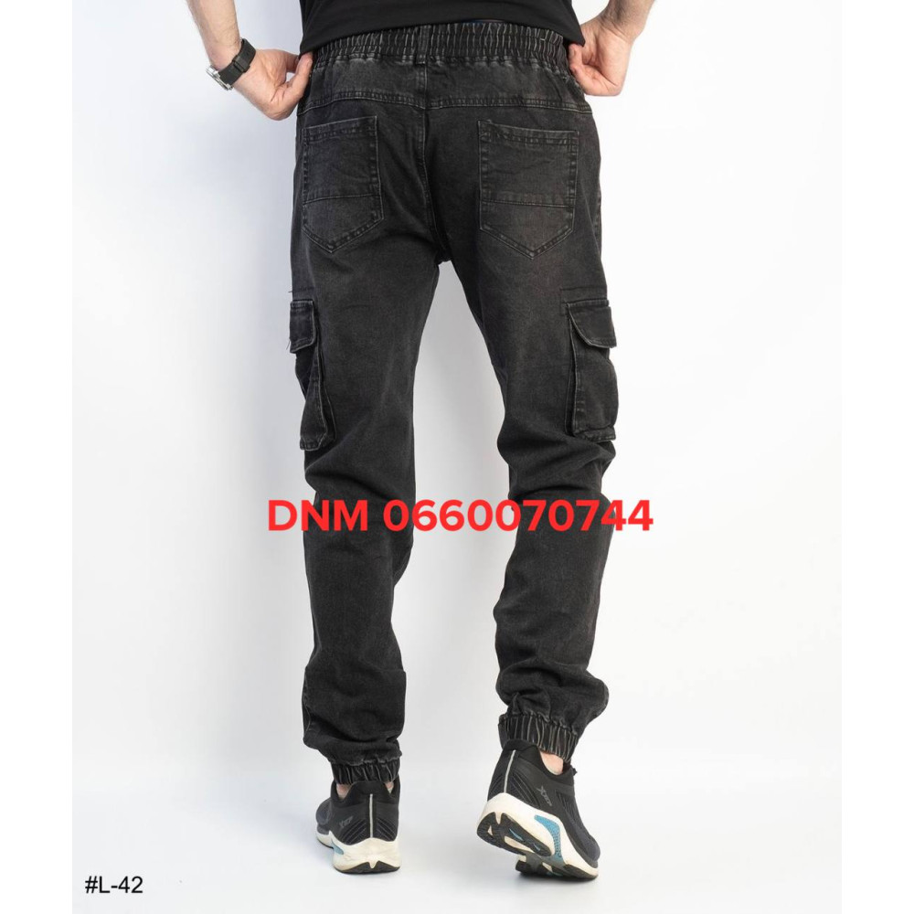 Lihong Джогери брюки сірого кольору з боковими кишенями Jogger 28-36 42