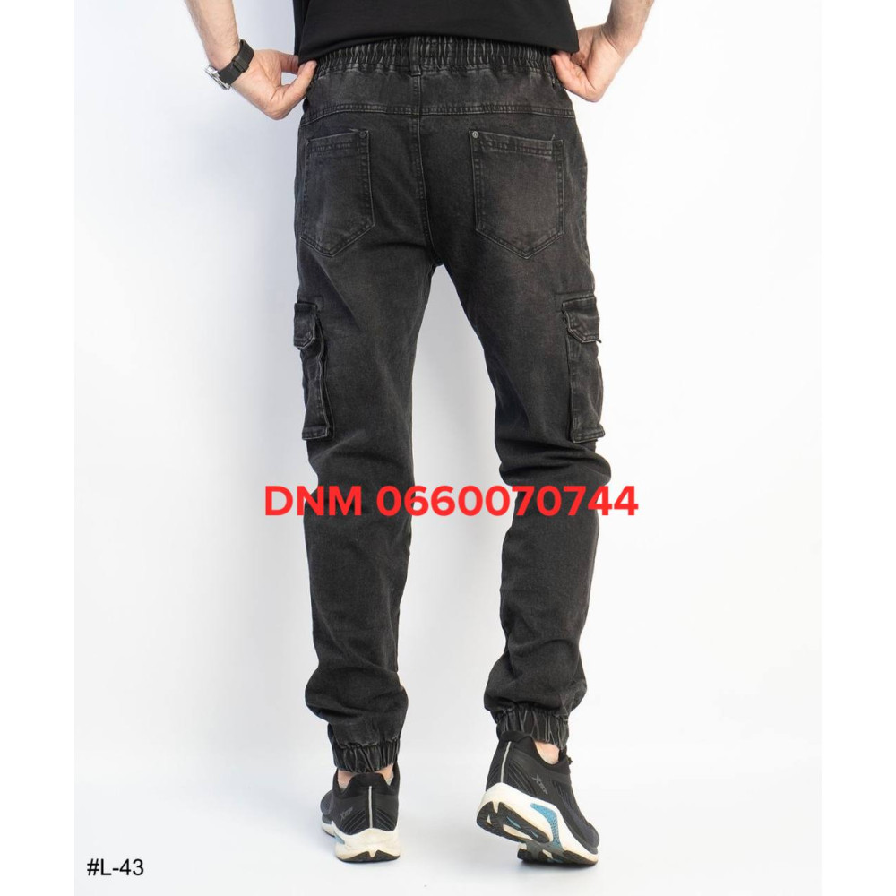 Lihong Джогери брюки сірого кольору з боковими кишенями Jogger 29-38 43