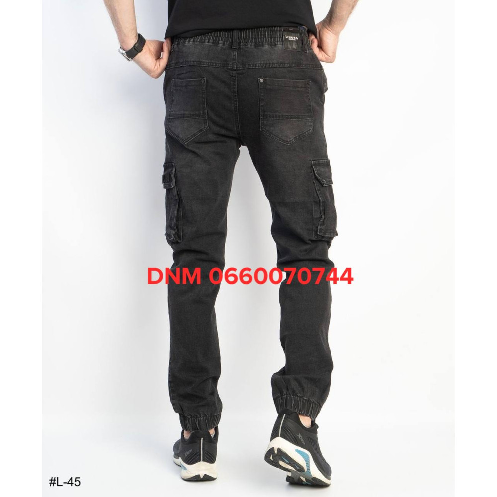 Lihong Джогери брюки сірого кольору з боковими кишенями Jogger 29-38 45