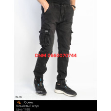 Lihong Джогери брюки сірого кольору з боковими кишенями Jogger 29-38 45