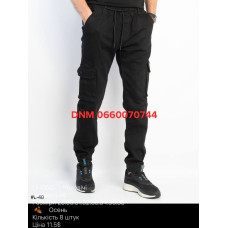 Lihong Джогери брюки чорного кольору з боковими кишенями Jogger 29-38 48