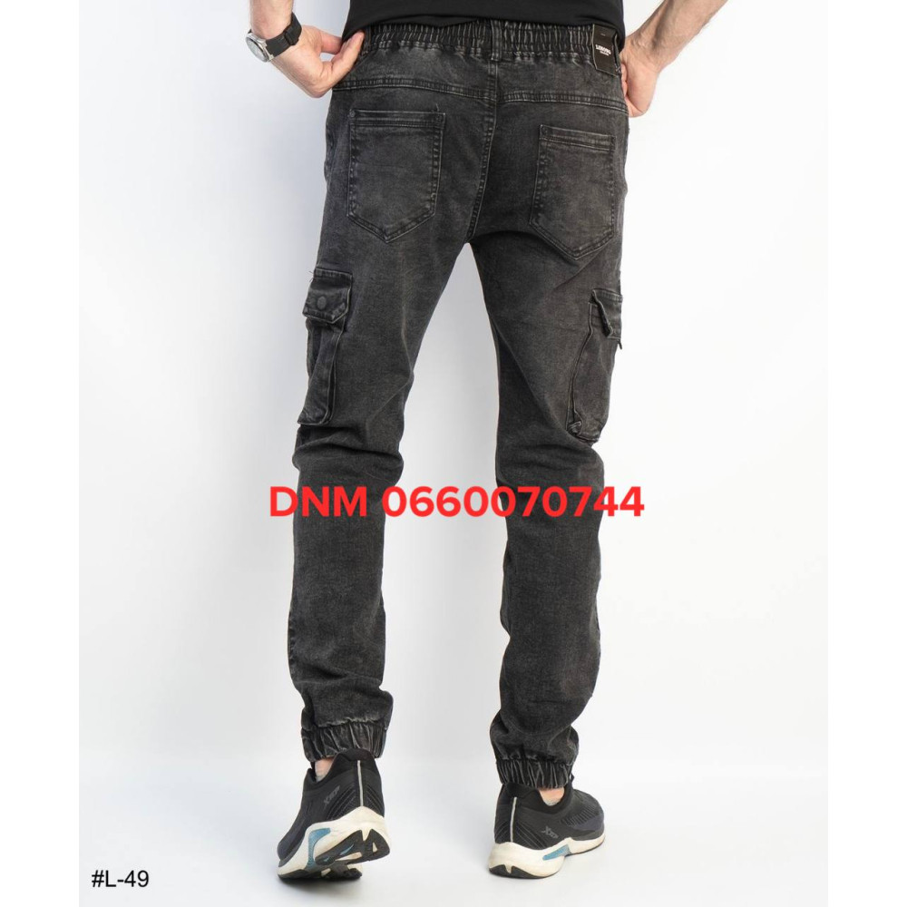 Lihong Джогери брюки сірого кольору з боковими кишенями Jogger 32-42 49