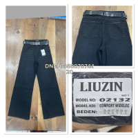 Liuzin Wide leg джинси чорного кольору 25-30 02132