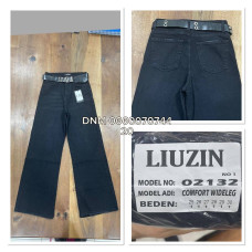 Liuzin Wide leg джинси чорного кольору 25-30 02132