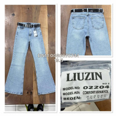 Liuzin Іспанки кльош джинси блакитного кольору Spanish flare fit 26-31 02204