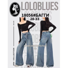 Lolo blues Баггі джинси блакитного кольору Baggy fit 28-33 18056