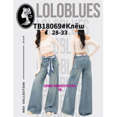 Lolo blues Кльош джинси синього кольору Flare fit 28-33 18069