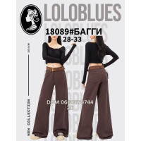 Lolo blues Баггі джинси коричневого кольору Baggy fit 28-33 18089