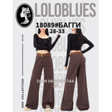 Lolo blues Баггі джинси коричневого кольору Baggy fit 28-33 18089