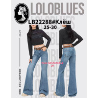 Lolo blues Кльош джинси синього кольору Flare fit 25-30 22288