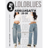 Lolo blues Баггі джинси блакитного кольору Baggy fit 25-30 50011