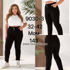 Lookvng Мом джинси чорного кольору Mom fit 32-42 9030-3