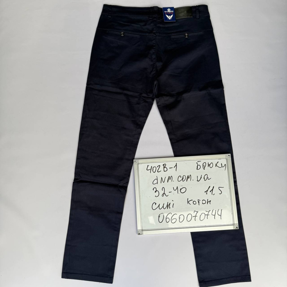 Ls Longfei Класичні брюки синього кольору штани Classic fit 32-40 402-1