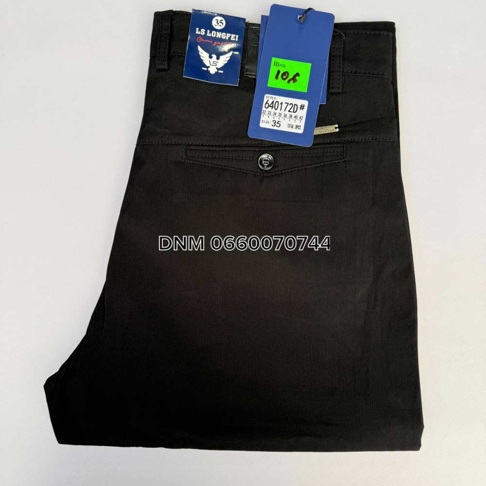 Ls Longfei Класичні брюки чорного кольору штани Classic fit 32-42 640172