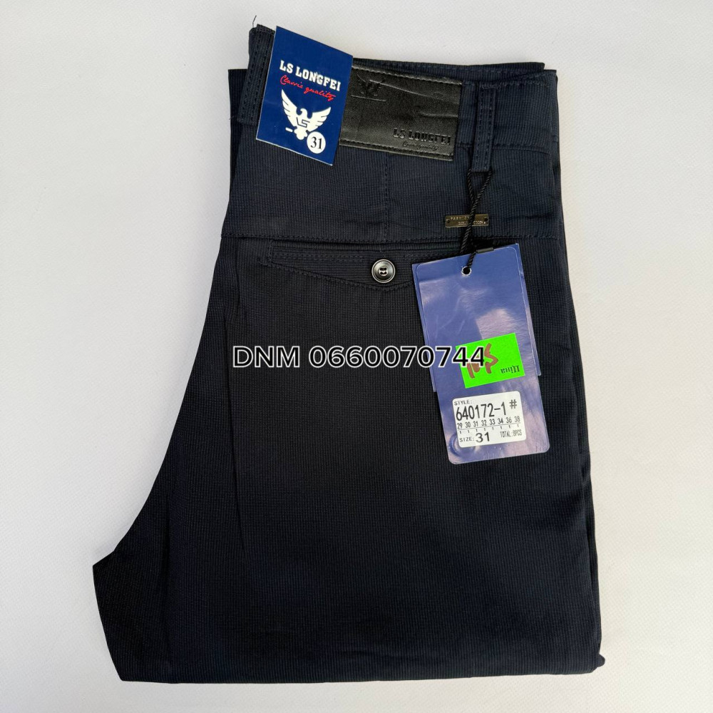 Ls Longfei Класичні брюки синього кольору штани Classic fit 29-38 640172-1