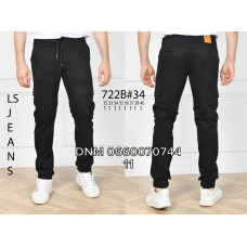 Luvans  Джогери брюки чорного кольору Joggers 32-40 722