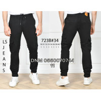 Luvans  Джогери брюки чорного кольору Joggers 30-40 723