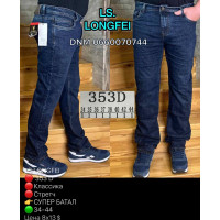 Ls Longfei Класичні джинси синього кольору Classic fit 34-44 353