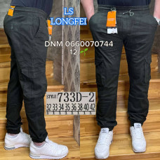 Ls Longfei Джогери брюки хакі кольору з боковими кишенями Jogger fit 32-42 733-2